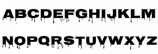 Nosifer Шрифта ВЕРХНИЙ