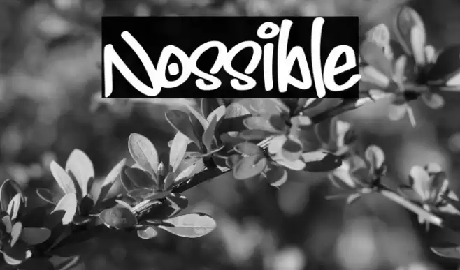 Nossible Schriftart examples