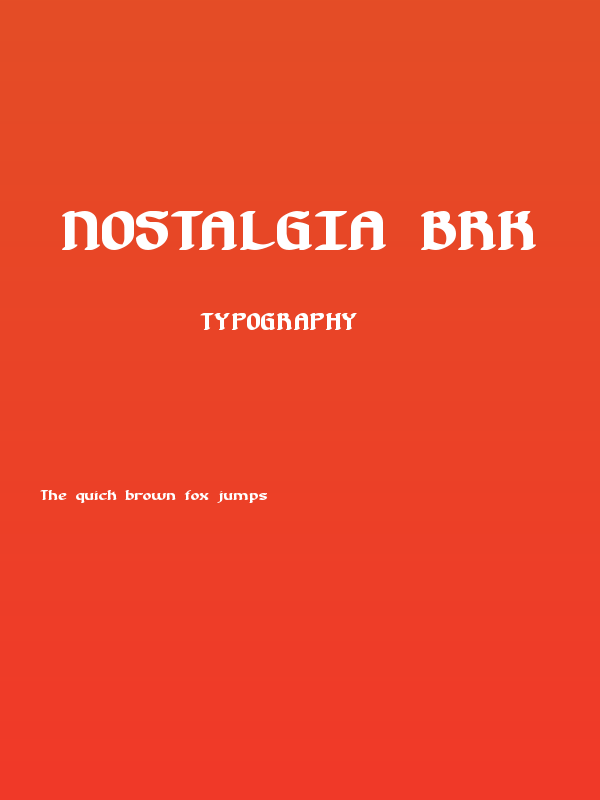 Nostalgia BRK Poster