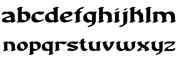 Nostalgia BRK フォント 小文字