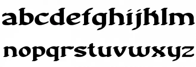 Nostalgia BRK フォント 小文字