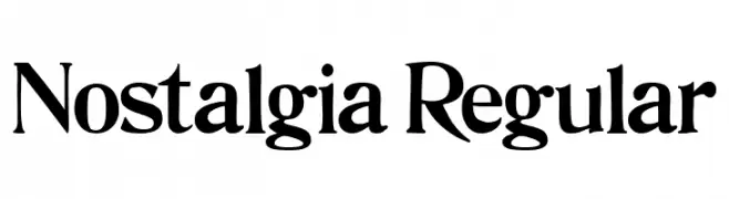 Nostalgia Regular  Fuentes Gratis Descargar