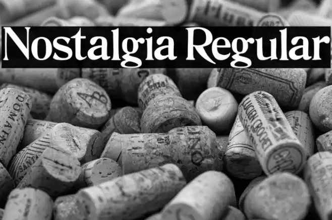 Nostalgia Regular Font examples