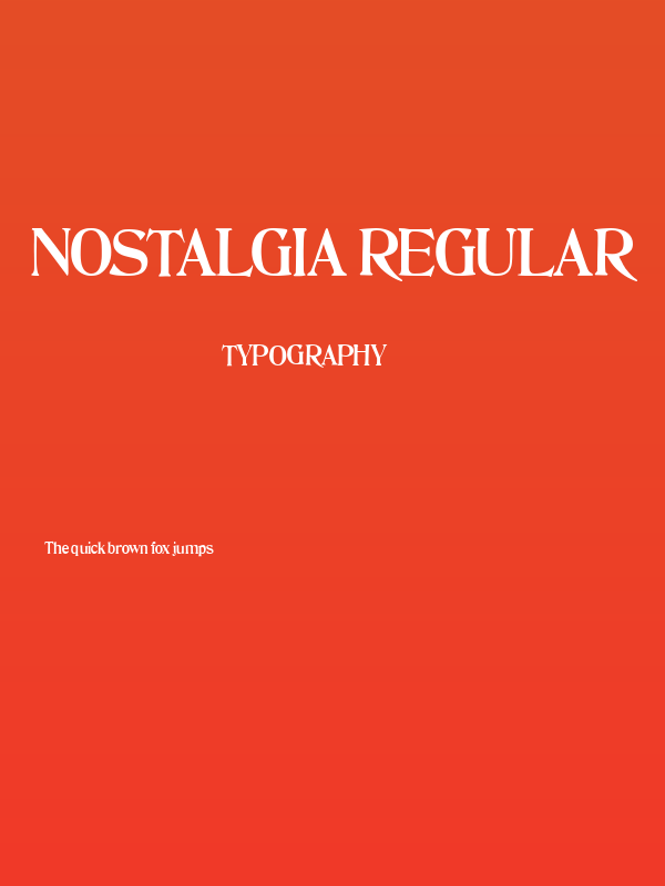 Nostalgia Regular Poster