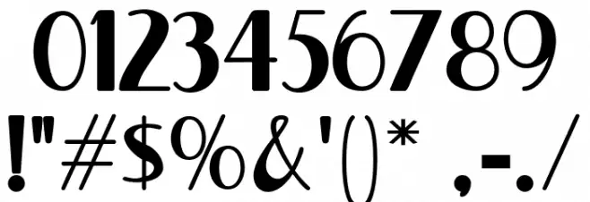 Nostalgic Retro Font OTHER CHARS