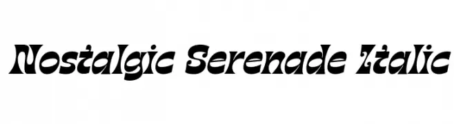 Nostalgic Serenade Italic  Frei Schriftart Herunterladen
