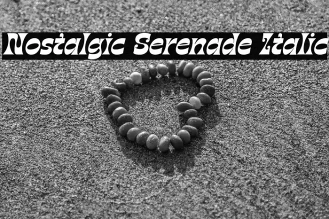 Nostalgic Serenade Italic Polices examples