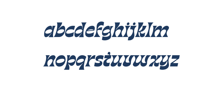 Nostalgic Serenade Italic Lowercase