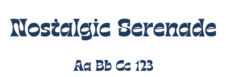Nostalgic Serenade Font Preview