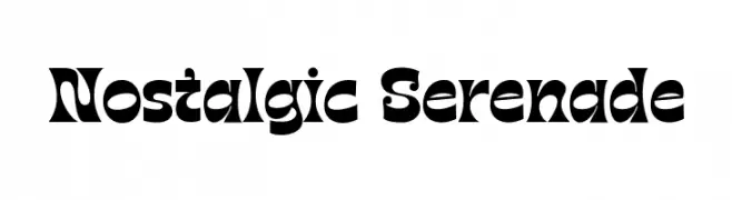 Nostalgic Serenade  Frei Schriftart Herunterladen