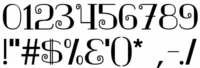 Nostalgic Font OTHER CHARS