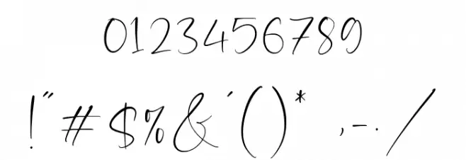 Nostalgic Font OTHER CHARS