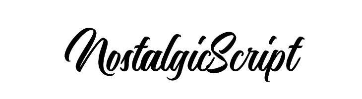NostalgicScript  les polices de caractères gratuit tlcharger