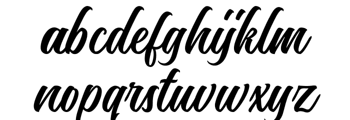 NostalgicScript Font LOWERCASE
