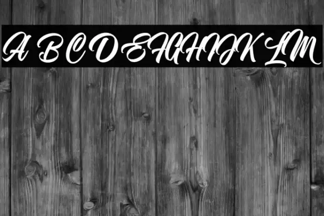 NostalgicScript Font examples