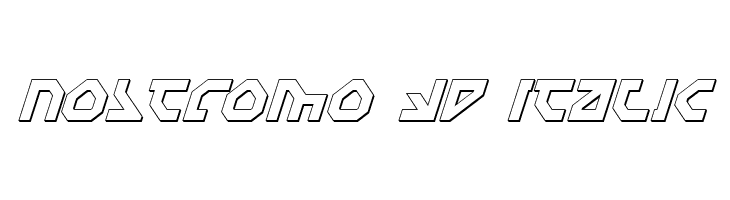 Nostromo 3D Italic  免费字体下载