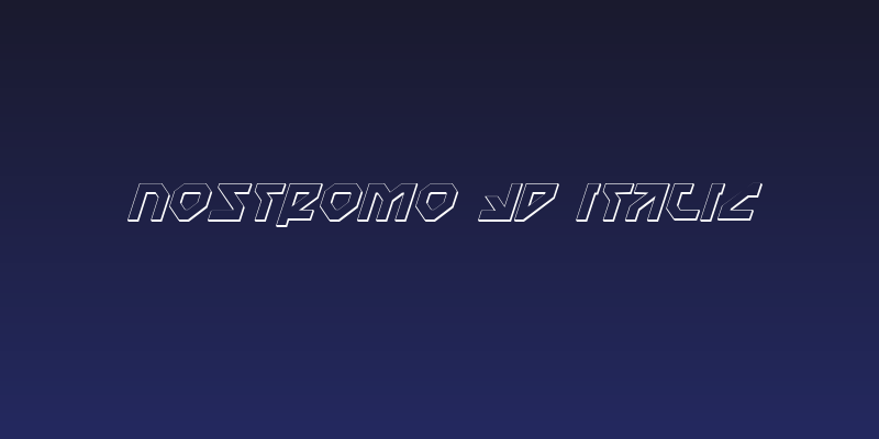 Nostromo 3D Italic Social Header