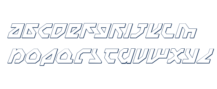 Nostromo 3D Italic Lowercase