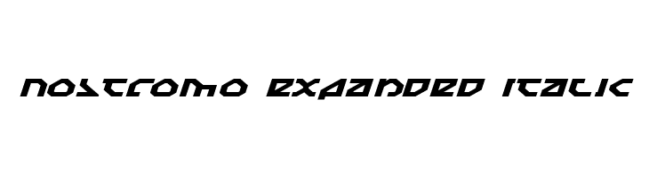 Nostromo Expanded Italic  font caratteri gratis