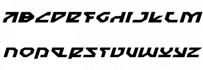 Nostromo Expanded Italic Font Litere mari