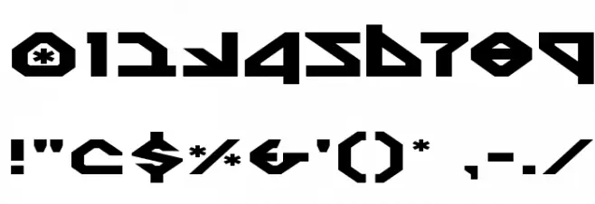 Nostromo Expanded Font OTHER CHARS