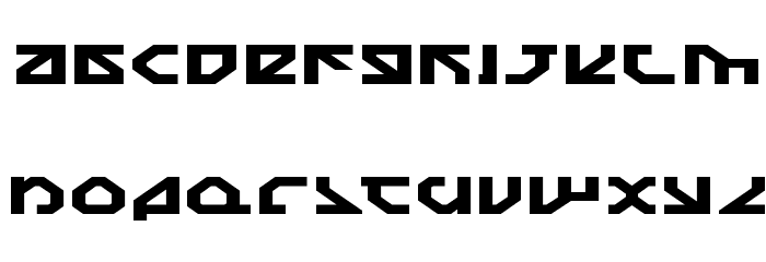 Nostromo Expanded Font LOWERCASE