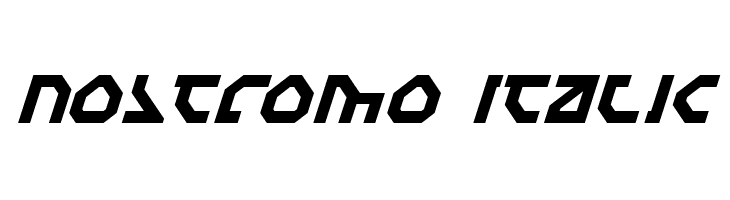 Nostromo Italic  フリーフォントのダウンロード
