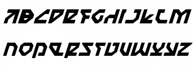 Nostromo Italic Fonte MAIÚSCULAS