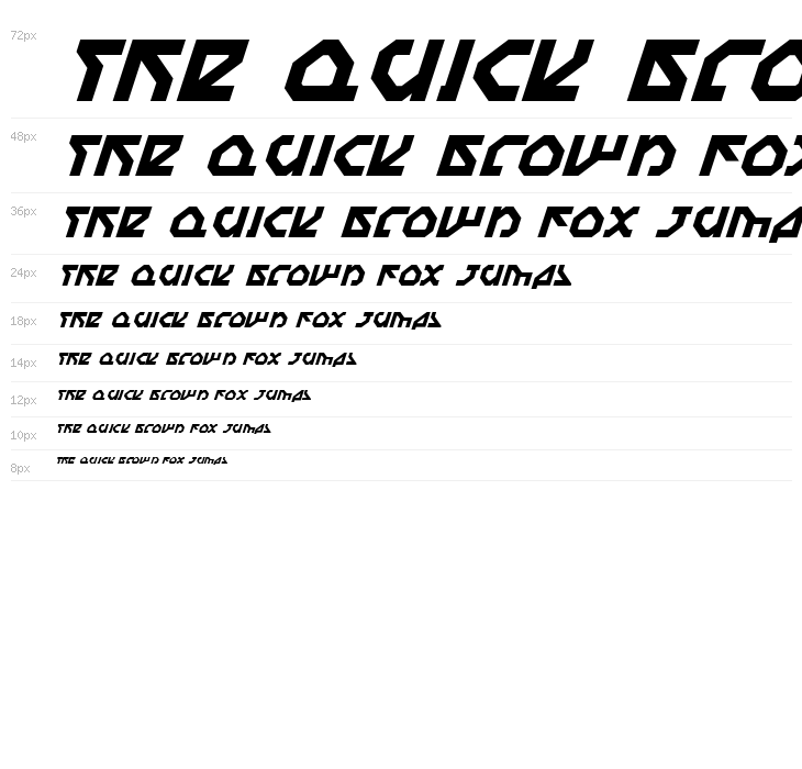 Nostromo Italic Waterfall