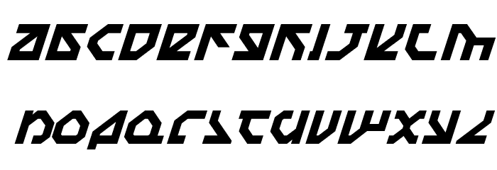 Nostromo Italic Font LOWERCASE