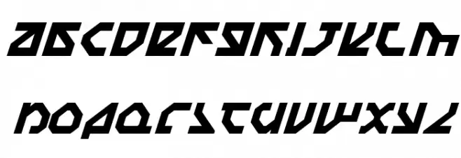 Nostromo Italic Caratteri MINUSCOLO