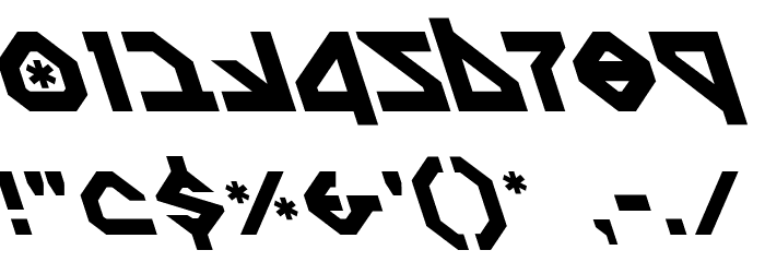 Nostromo Leftalic Font OTHER CHARS