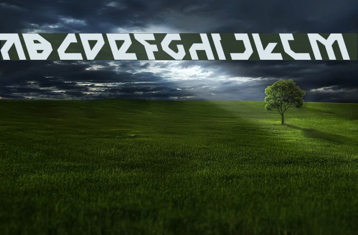 Nostromo Leftalic Font examples