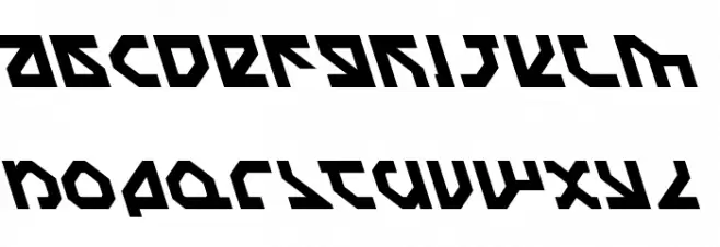 Nostromo Leftalic خط أحرف صغيرة