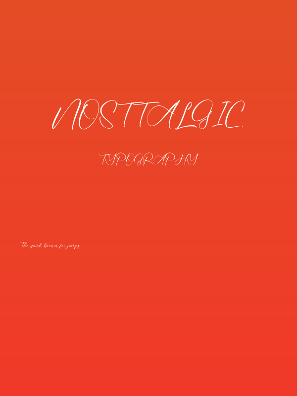 Nosttalgic Poster