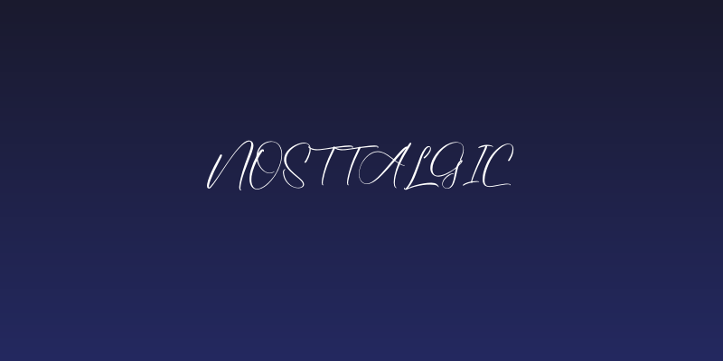 Nosttalgic Social Header