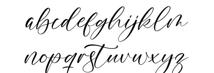 Nosttalgic Font LOWERCASE