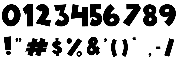 Nosy Ghost Font OTHER CHARS