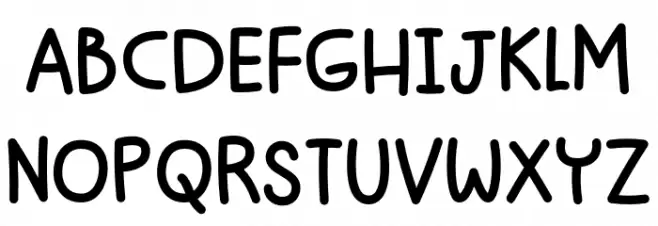 Nosy Note DEMO Schriftart Groß