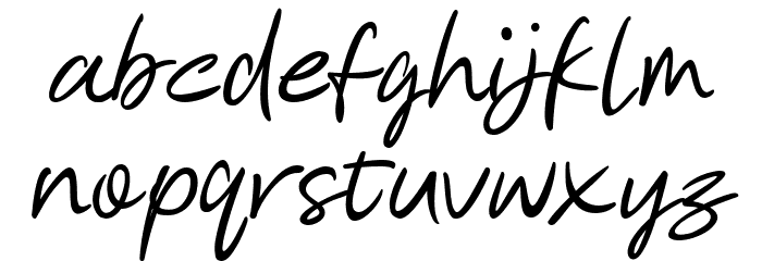 Not Bad_demo Font LOWERCASE