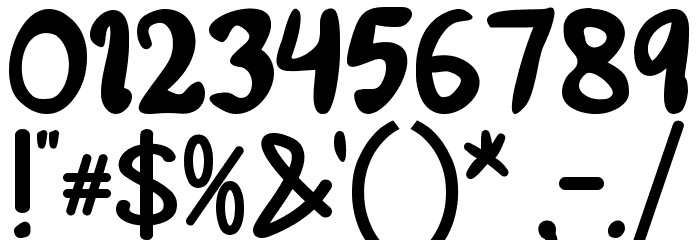 Not Fantastic Font OTHER CHARS