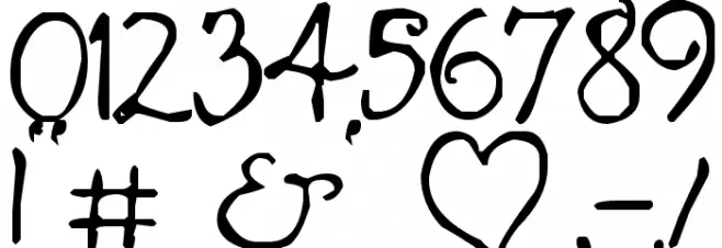 Not His Angel Font OTHER CHARS