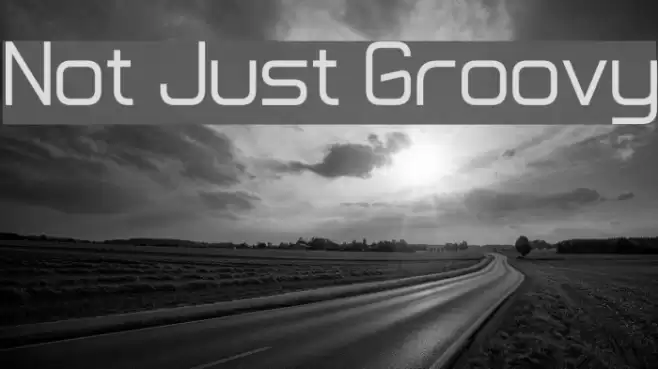 Not Just Groovy Font examples