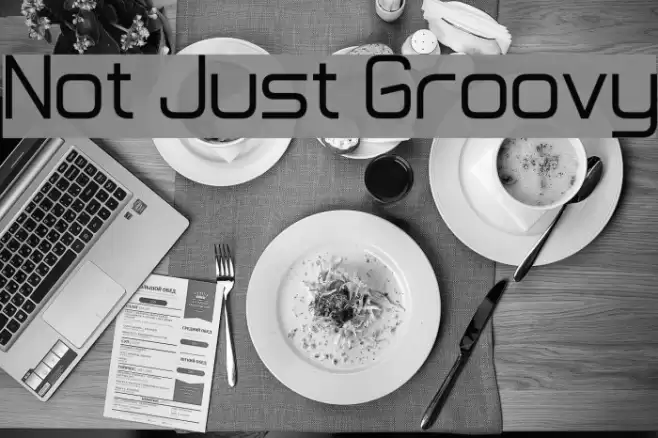 Not Just Groovy Font examples