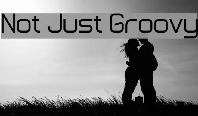 Not Just Groovy Font examples