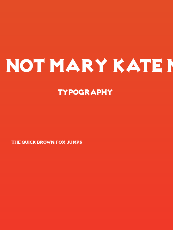 Not Mary Kate NF Poster