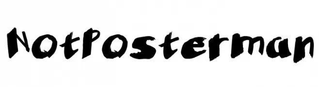 Not Posterman  font caratteri gratis
