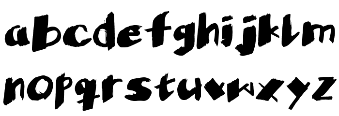 Not Posterman Font LOWERCASE