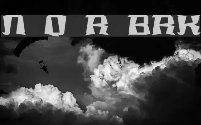 Not Quite Right BRK Font examples