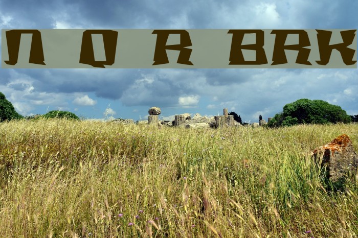 Not Quite Right BRK Font examples